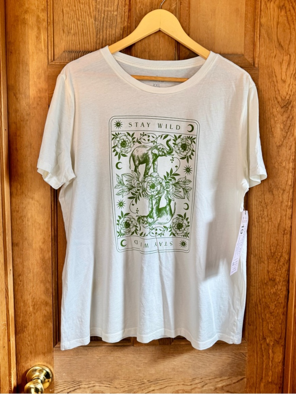 Sundance Catalog Elephant “Stay Wild” Graphic Tee 🐘- Size XXL NWTs